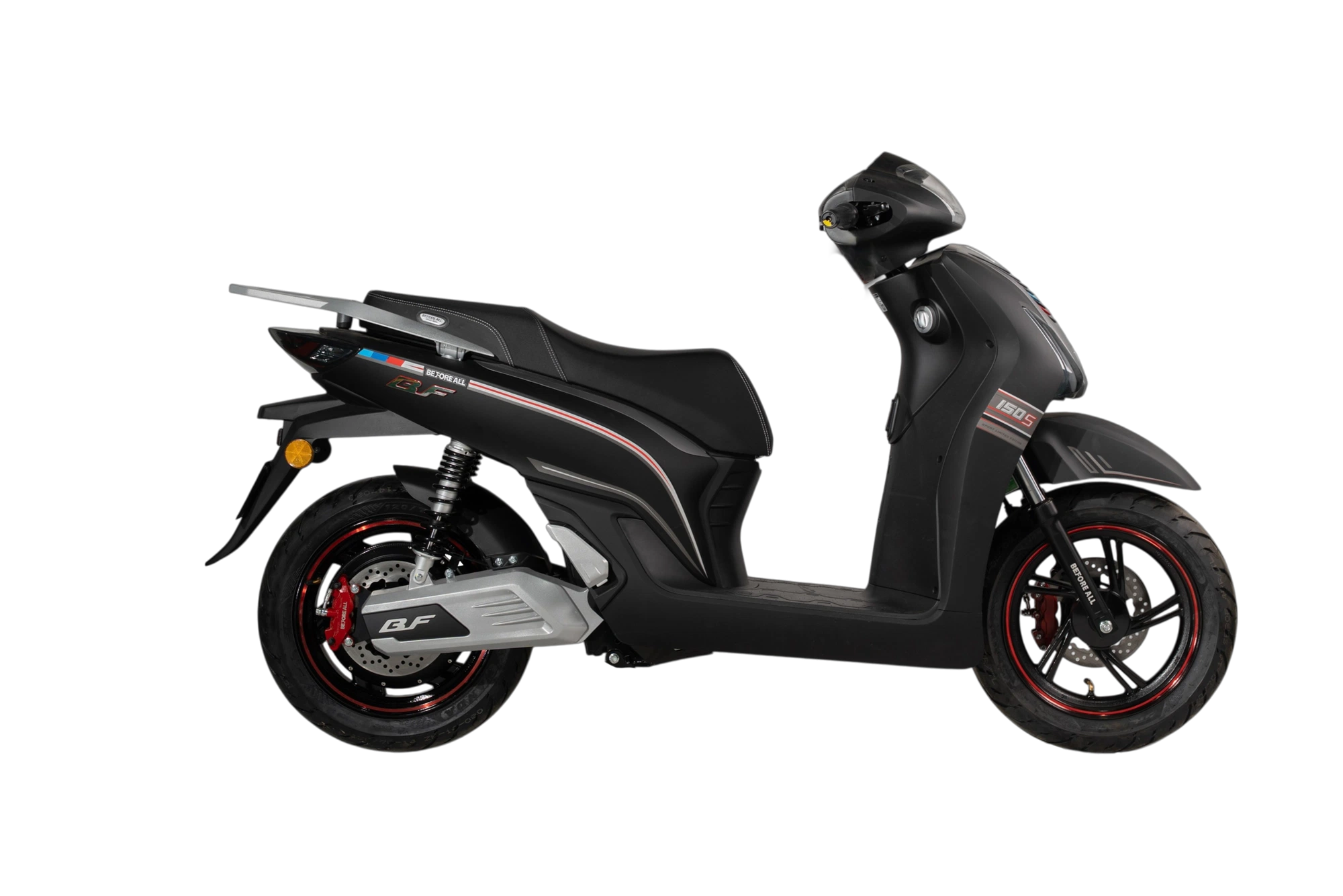 Xe máy điện Before All BF150S màu đen mờ - góc nhìn chính diện