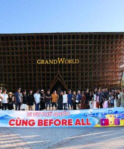 Toàn đoàn có mặt tại Grandworld Phú Quốc.