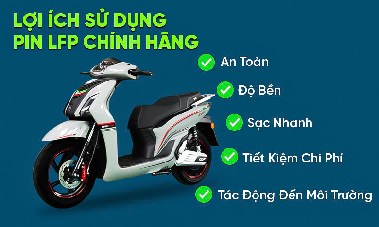 Lợi ích khi sử dụng pin LFP Before All chính hãng