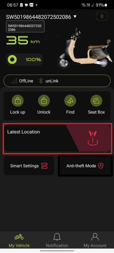 Tính năng tìm xe app Before All